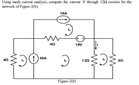 Solved Using mesh current analysis, compute the current *i' | Chegg.com