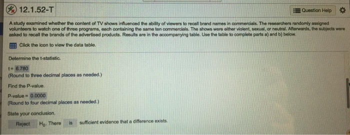 Solved b) Find a 90% confidence interval for the difference. | Chegg.com