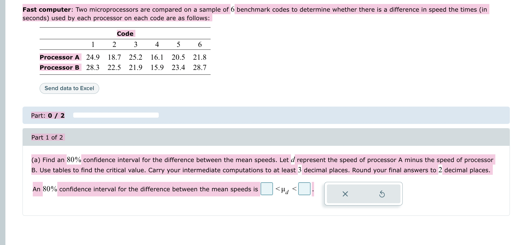 Solved Fast computer: Two microprocessors are compared on a | Chegg.com