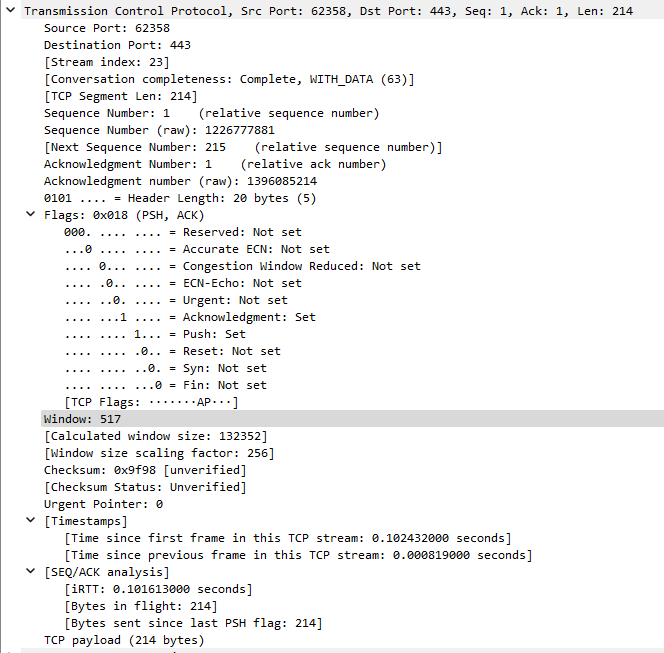 Solved Using Wireshark To Capture TCP Packets Download And | Chegg.com