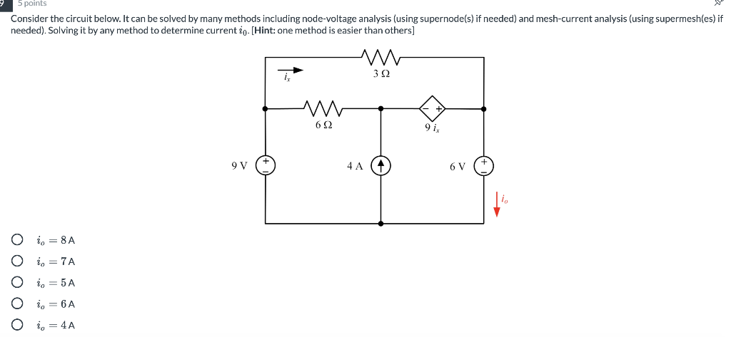 Solved Consider The Circuit Below It Can Be Solved By Many