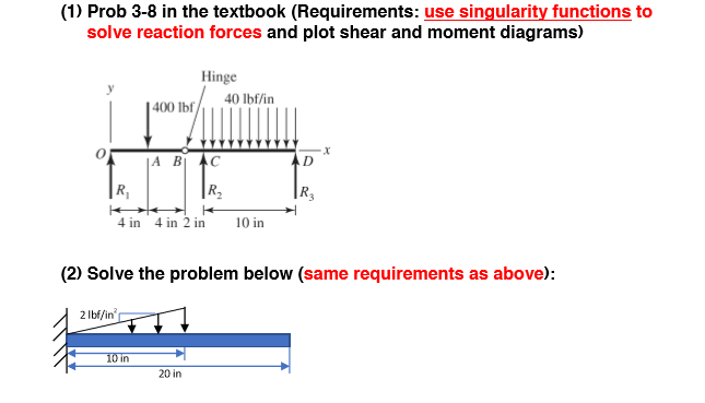 Solved (1) Prob 3-8 in the textbook (Requirements: use | Chegg.com