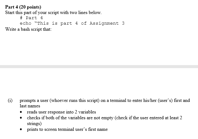 Solved Part 4 (20 points) Start this part of your script | Chegg.com