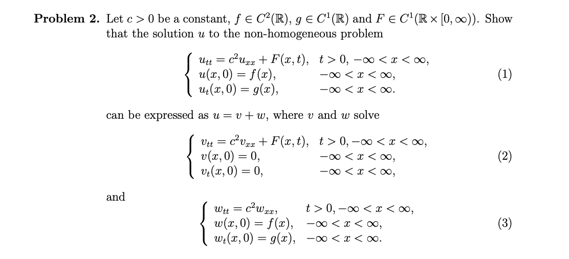 Solved Problem 2 Let C 0 Be A Constant F E C R G E Chegg Com