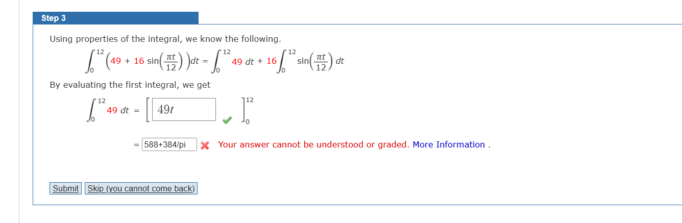 Solved Using properties of the integral, we know the | Chegg.com