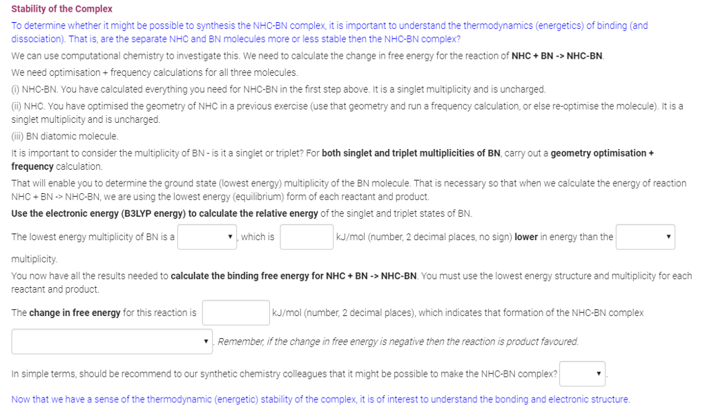 Can we stabilise the BN molecule? Relative Energies | Chegg.com