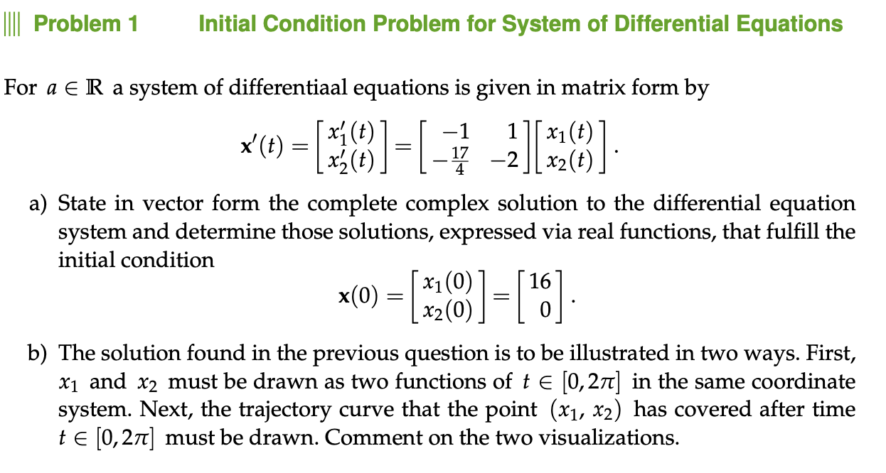 Solved Solve this Eigenvalue Problem. Initial Condition | Chegg.com