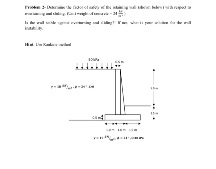 Solved Problem 2- Determine the factor of safety of the | Chegg.com