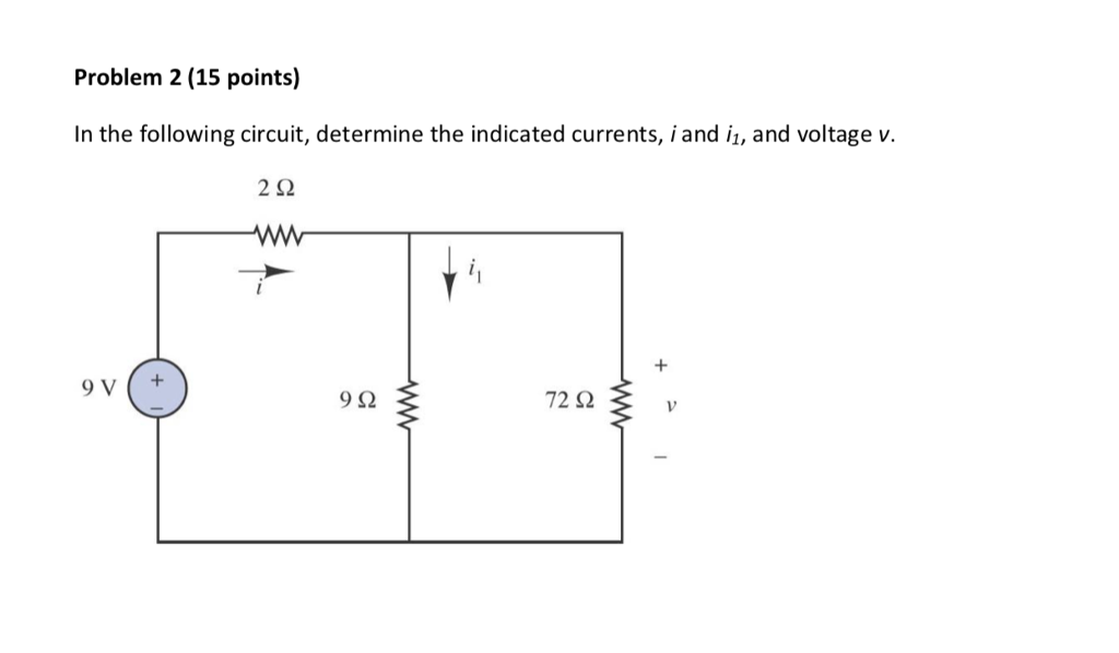 Solved Problem 2 (15 points) In the following circuit, | Chegg.com