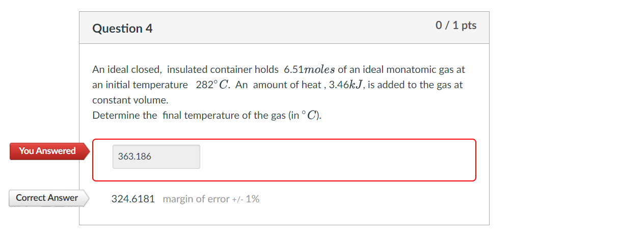 Solved An ideal closed, insulated container holds 6.51 of an | Chegg.com