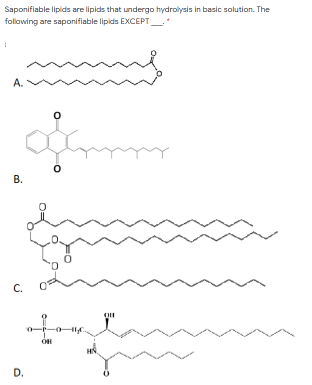 Solved Saponifiable lipids are lipids that undergo | Chegg.com