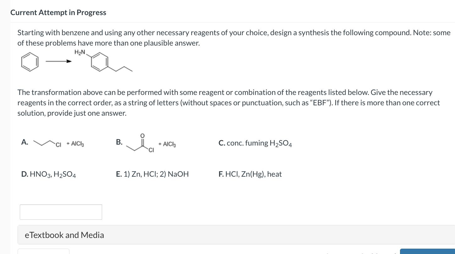 Solved Starting With Benzene And Using Any Other Necessary | Chegg.com