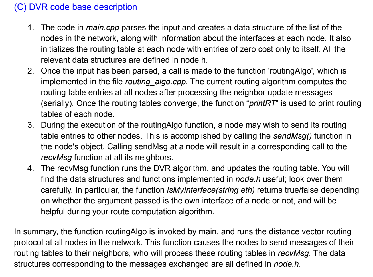 Solved In this assignment, we provide the implementation of | Chegg.com