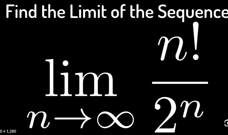 Solved Find the Limit of the Sequencelimn→∞n!2n | Chegg.com