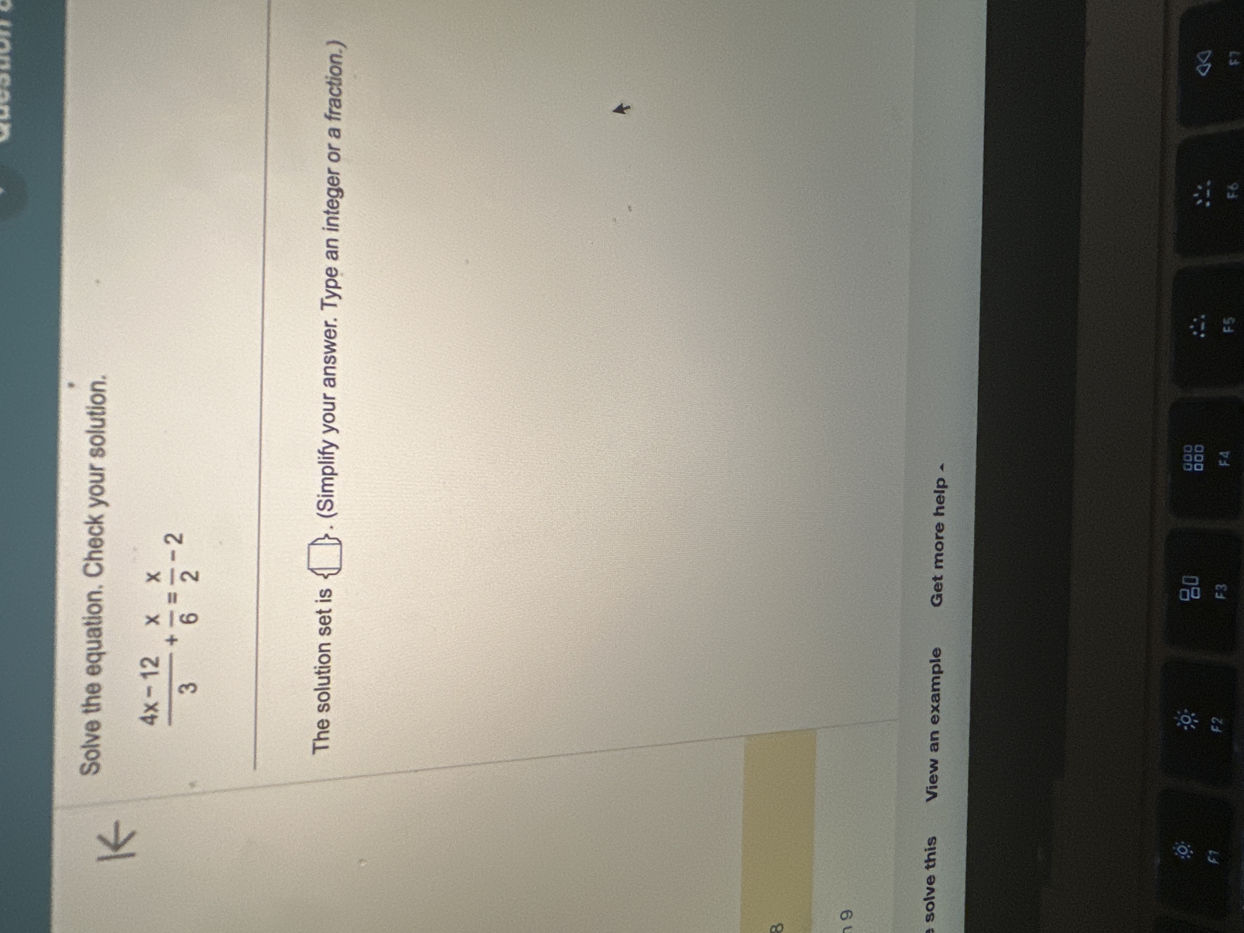 Solved Solve the equation. Check your | Chegg.com