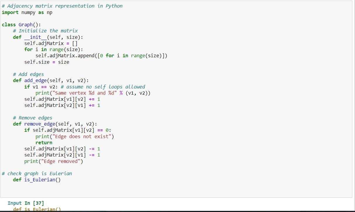 Solved Topic: Graph with Adjacency Matrix For the Graph | Chegg.com