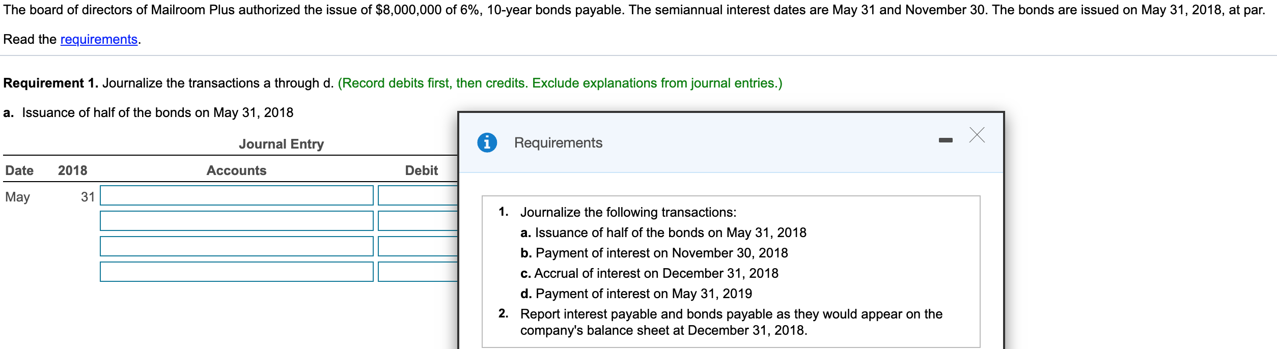 Solved The board of directors of Mailroom Plus authorized