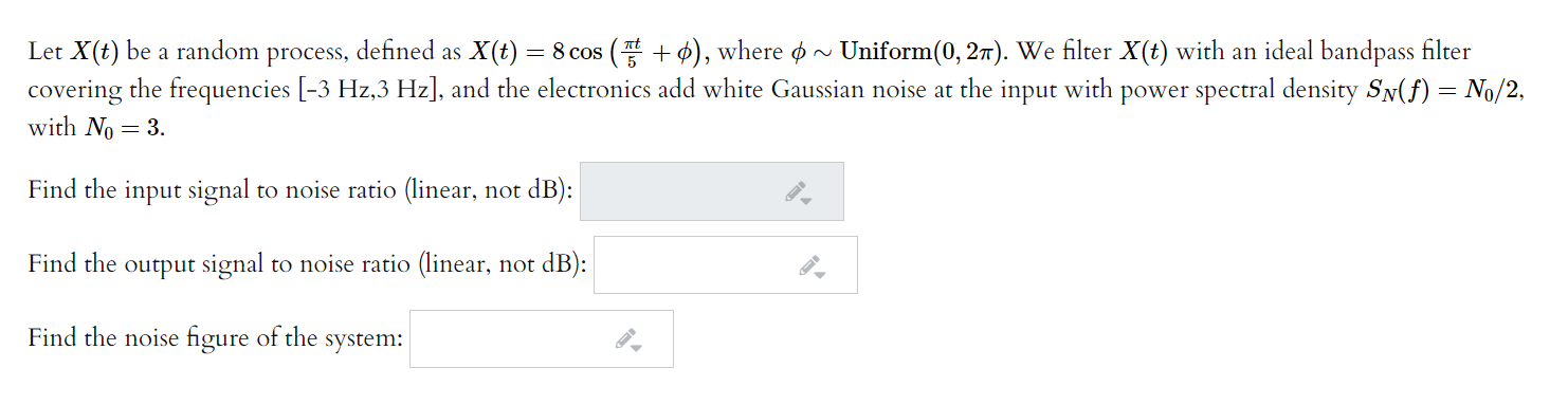 Solved Let X(t) be a random process, defined as X(t) = 8 cos | Chegg.com
