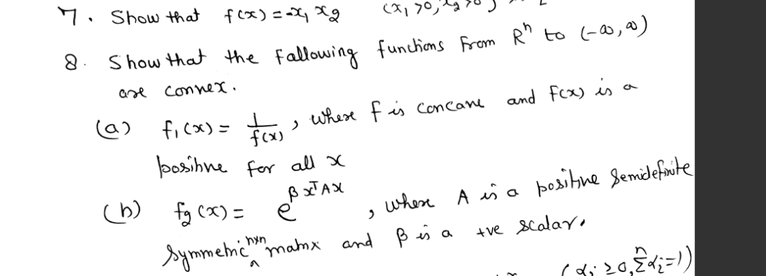 Solved Show That The Following Function From R N To R Is Chegg Com