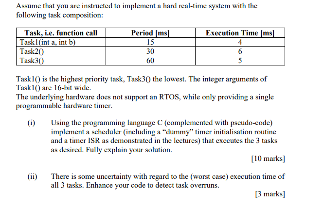 Assume that you are instructed to implement a hard | Chegg.com