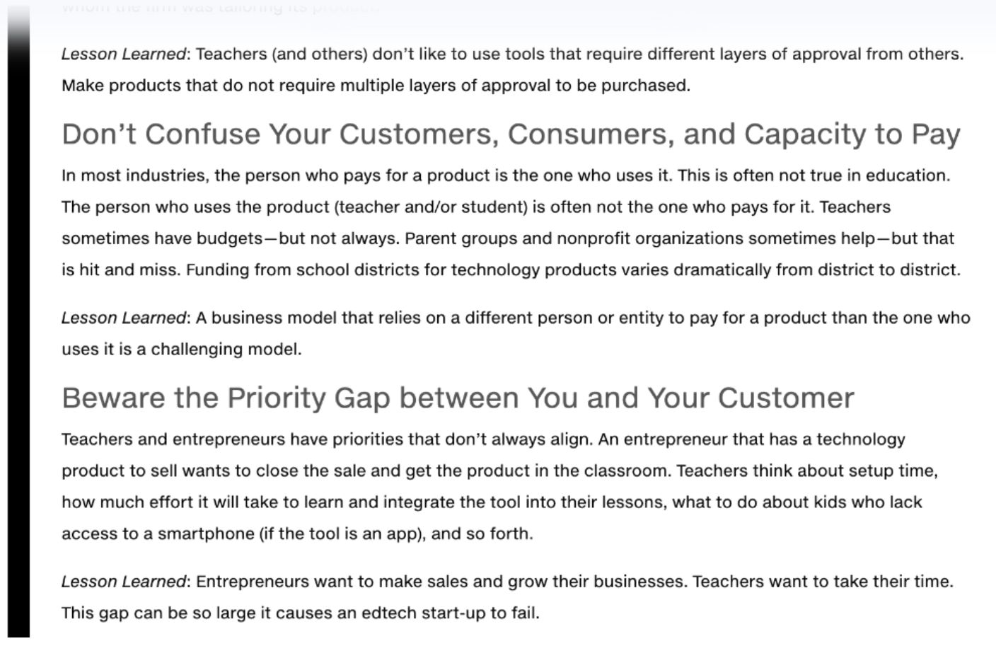 Solved SharpScholar: Lessons Learned from a Failed EdTech | Chegg.com