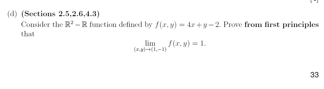 Solved (d) (Sections 2.5,2.6,4.3) Consider the R2 – R | Chegg.com