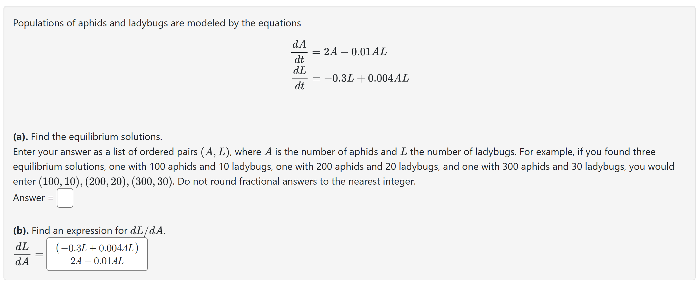 Solved Find The Equilibrium Solutions. | Chegg.com