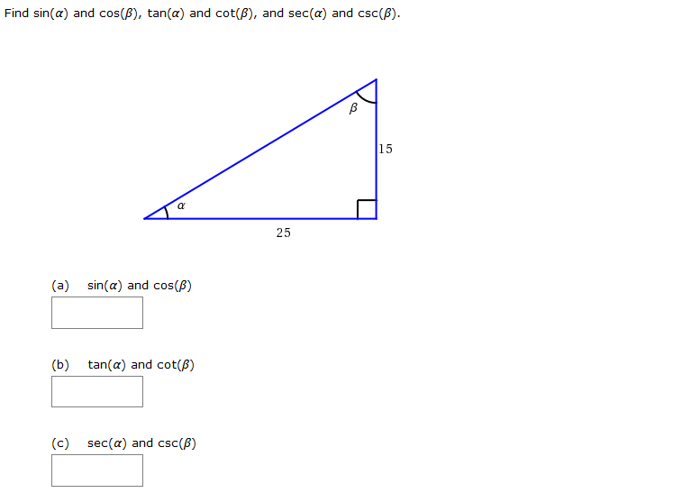 Solved (1) Find the side labeled x (2) Find sin(α) and | Chegg.com