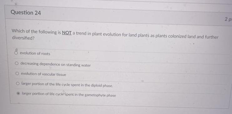 Solved Question 24 2 p Which of the following is NOT a trend | Chegg.com