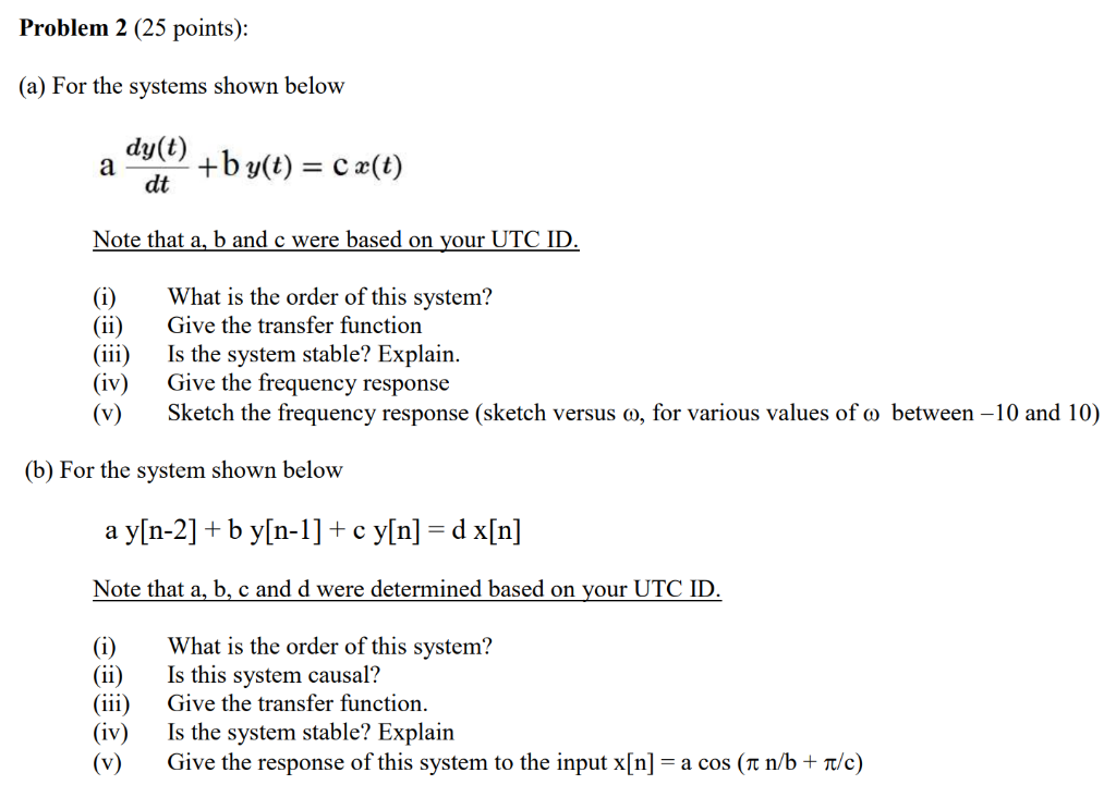 Solved a = 7 b = 2 c = 5 d = 6 | Chegg.com