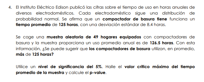 4. El Instituto Eléctrico Edison publicó las cifras sobre el tiempo de uso en horas anuales de diversos electrodomésticos. Ca