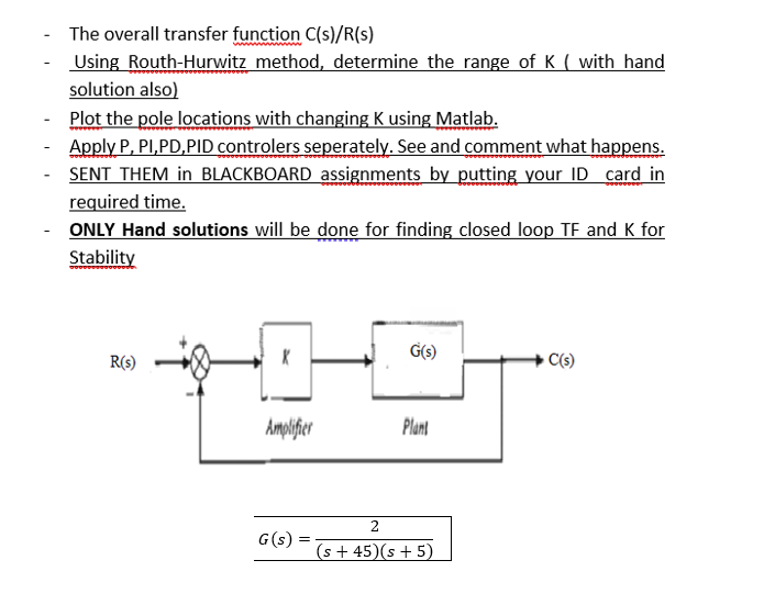 Solved The overall transfer function C(s)/R(s) Using | Chegg.com