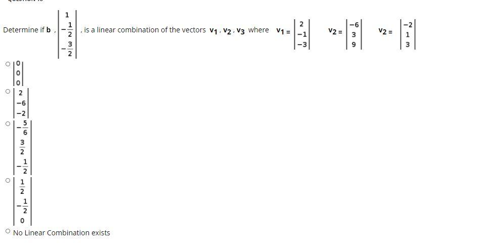 Solved Determine If B " Is A Linear Combination Of The | Chegg.com