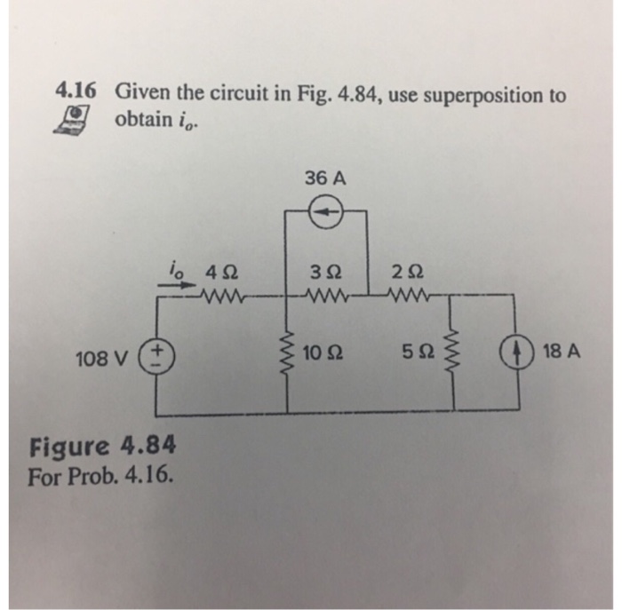 Solved 4.16 Given The Circuit In Fig. 4.84, Use | Chegg.com