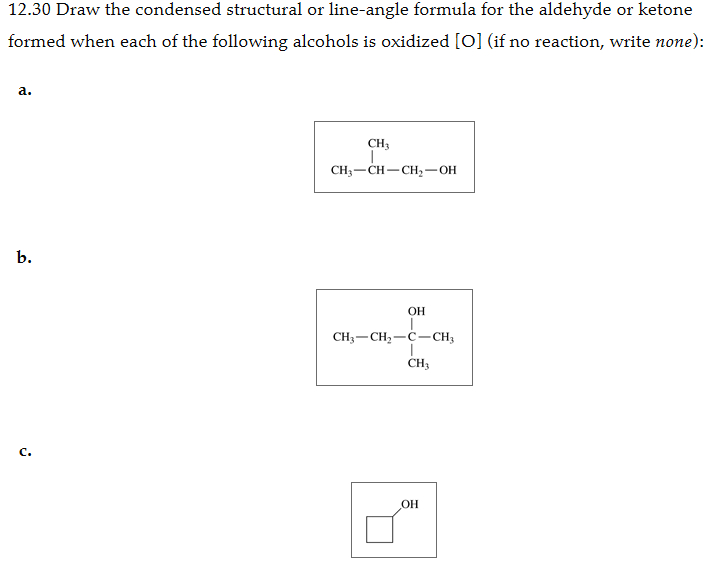 Solved 12.28 Draw The Condensed Structural Or Line-angle | Chegg.com