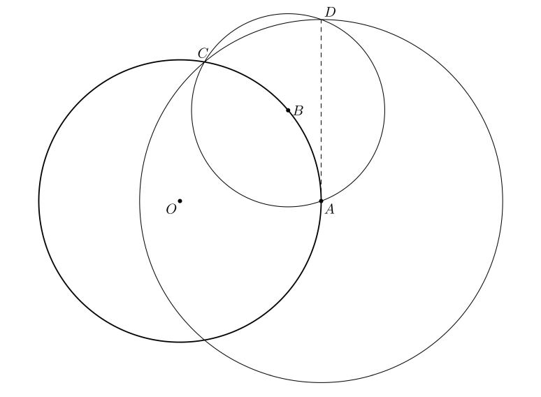 Solved There is a circle ω with a center O and an arbitrary | Chegg.com