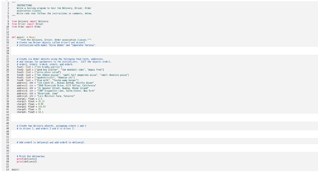 Solved BE 2 INSTRUCTIONS 3 Write a testing progran to test | Chegg.com