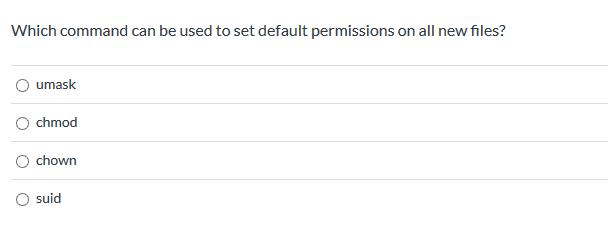 linux default chmod