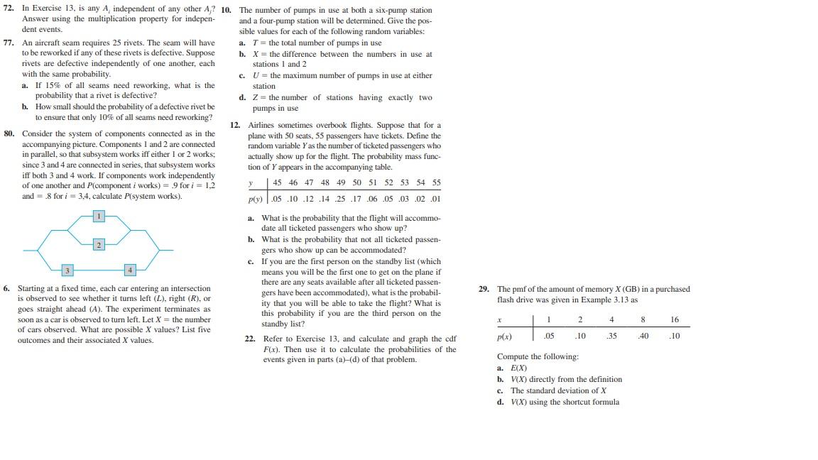 Solved 72. In Exercise 13, is any Ai independent of any