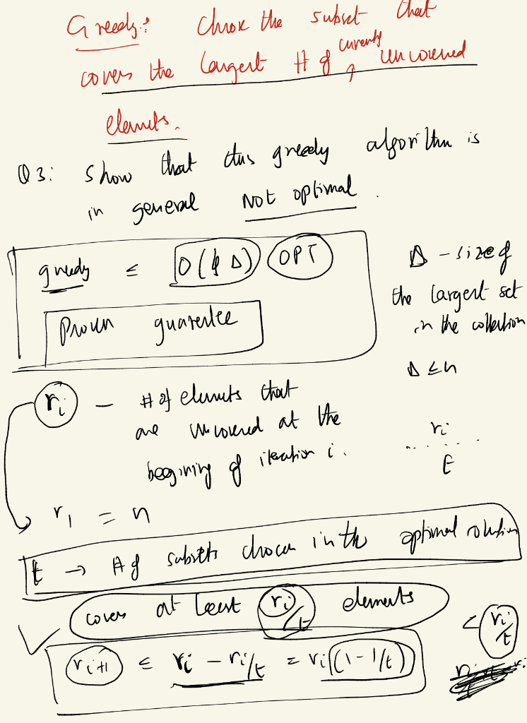 Show That The Greedy Algorithm Given In Class For Chegg Com