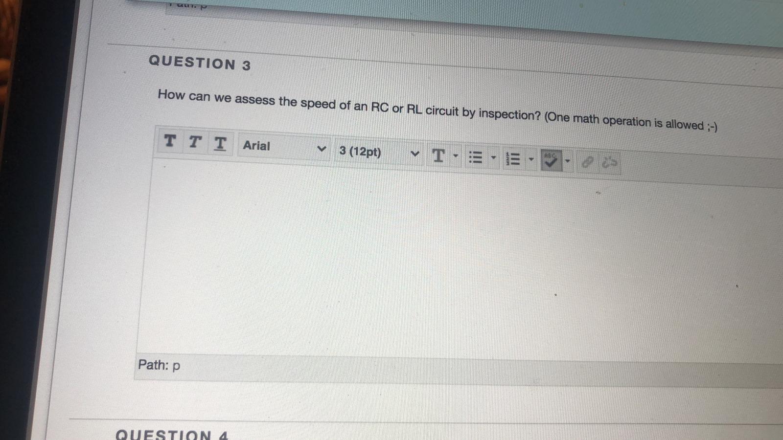 Solved CAT QUESTION 3 How can we assess the speed of an RC | Chegg.com