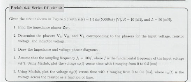Given the circuit shown in Figure 6.3 with | Chegg.com
