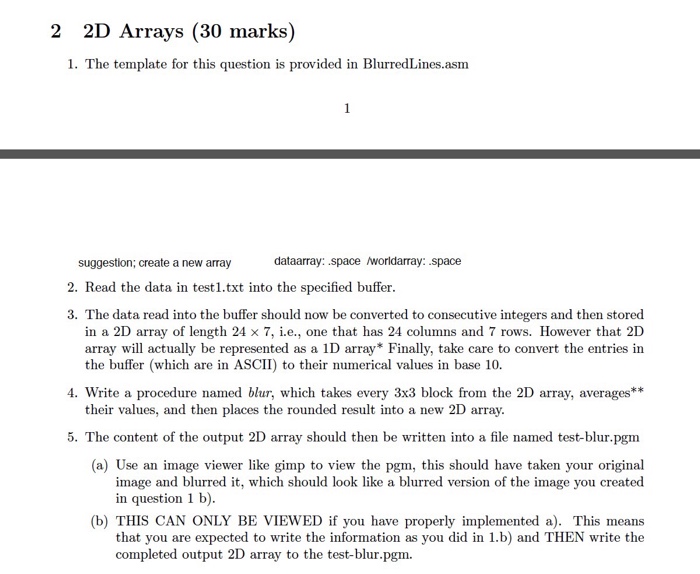 2-2d-arrays-30-marks-1-the-template-for-this-chegg