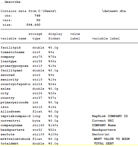 stata label define