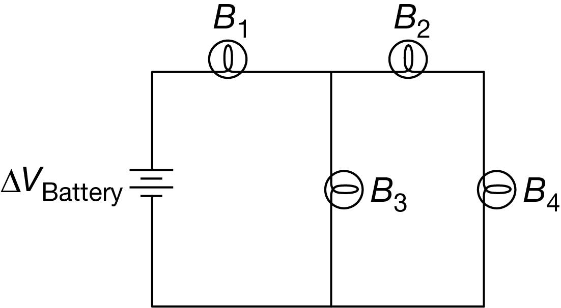 Solved A battery and four identical lightbulbs are connected