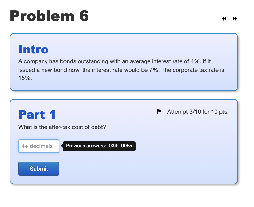 Solved Problem 6 Intro A Company Has Bonds Outstanding With | Chegg.com