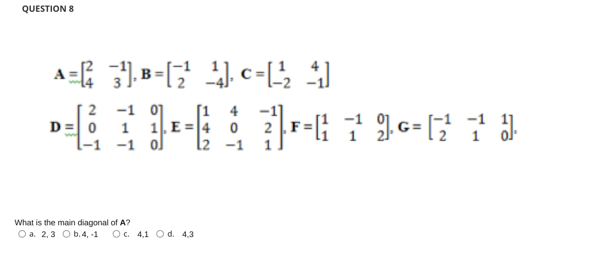 Solved QUESTION 8 | Chegg.com