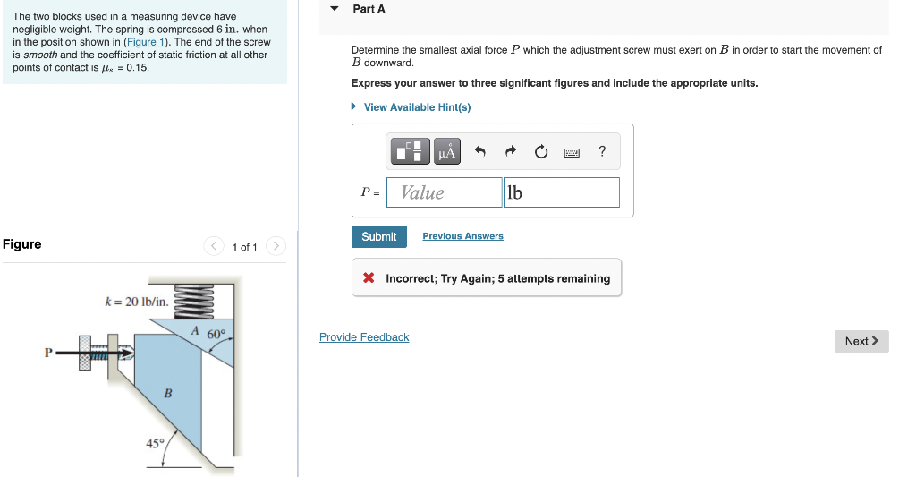 solved-the-two-blocks-used-in-a-measuring-device-have-chegg