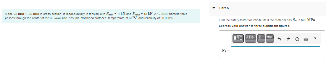 Solved A bar, 22 mm×30 mm in cross-section, is loaded | Chegg.com