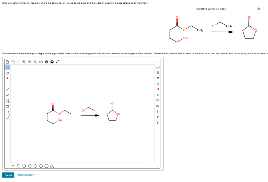 Solved Draw a mechanism for this reaction where the ethoxide | Chegg.com